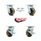 Service Caster 4 Inch High Temp Phenolic Caster Set with Roller Bearings 2 Swivel Lock 2 Brake SCC-30CS420-PHRHT-BSL-2-TLB-2 - alternate 2